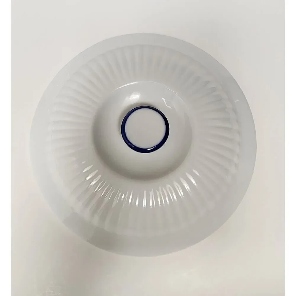 BIA Blanc De Table/Corningware Vintage Casserole Dish W/ Cobalt Blue Trim 9PCS